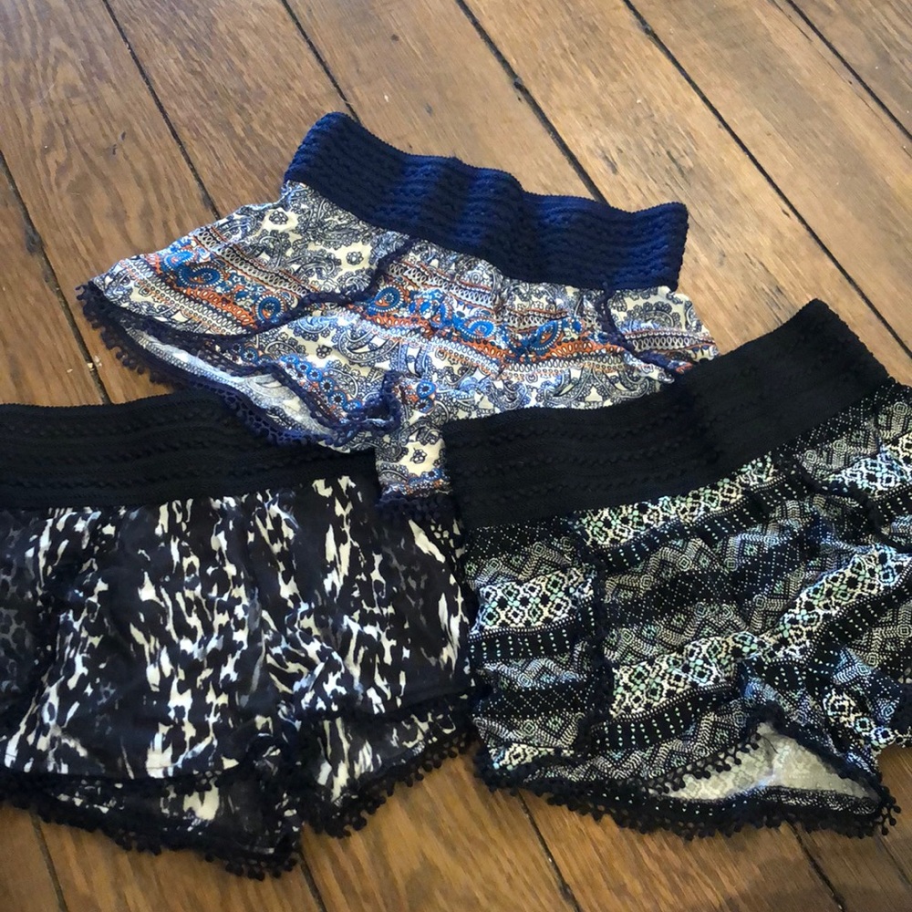 Knit casual shorts